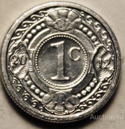 Нидерландские Антильские острова (Антиллы) 1 цент 2012 г. UNC