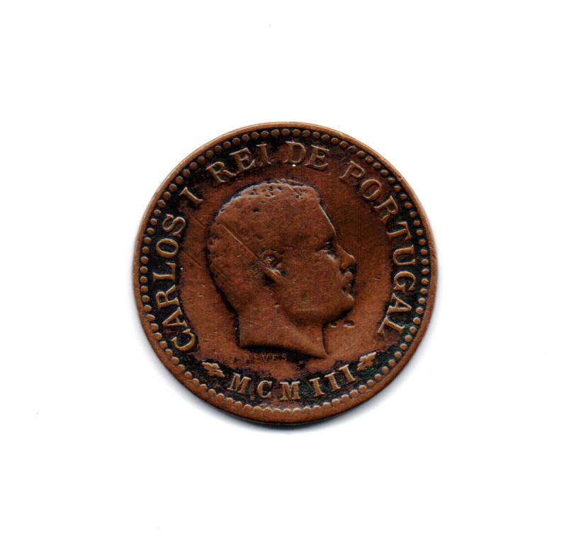 ПОРТУГАЛЬСКАЯ ИНДИЯ 1/8 ТАНГА 1903г. ГОА.СОСТОЯНИЕ!!! ОРИГИНАЛ.