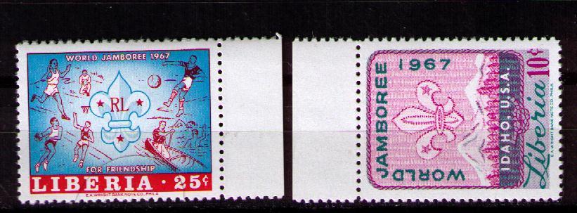 Либерия 1967  Спорт Футбол Баскетбол Бег Гребля MNH**