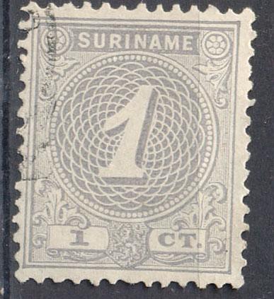 Суринам 1890 г.  стандарт № 22 гашеная