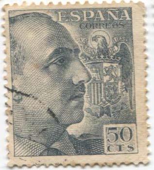 1939.Испания.Сандарт.Франко.1м.гаш