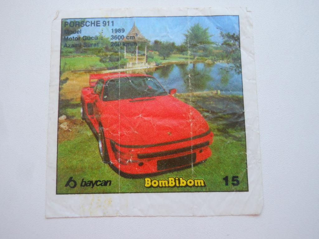 Вкладыш BomBibom "Автомобили" 1 серия №15
