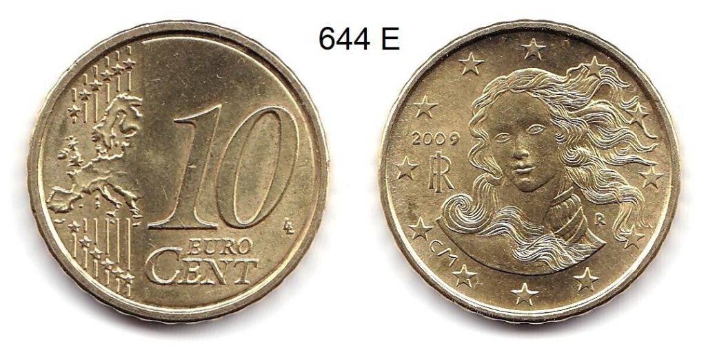 10 евроцентов. Италия. 2009 год.