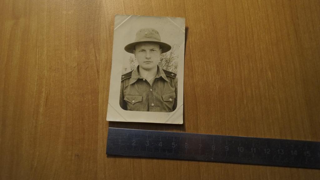 №1708 Советский солдат форма Панама Афганка город Баку 1966 год