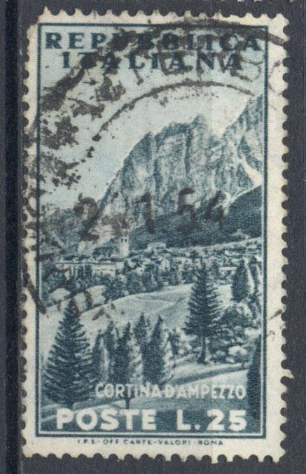 Италия 1954 г. Кортина д Ампеццо гашеная