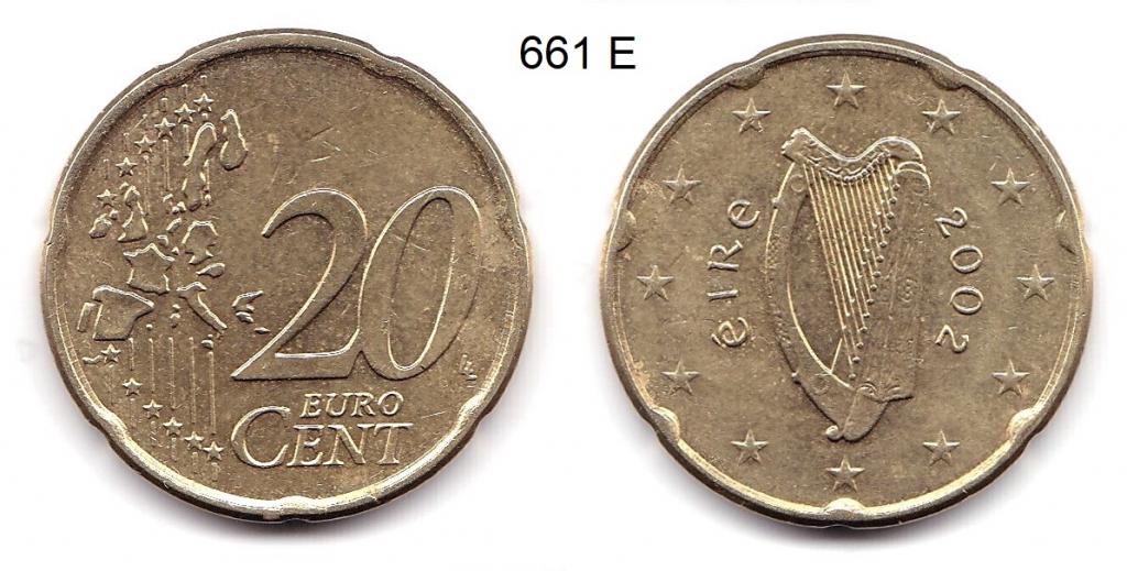 20 евроцентов. Ирландия. 2002 год.