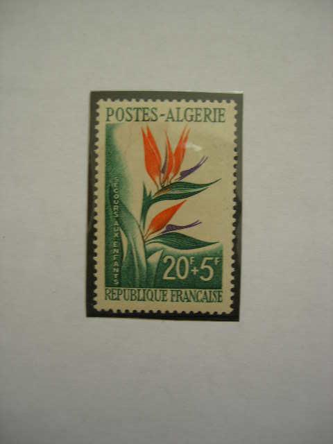 Французский Алжир 1958 цветы (стрелиция)  MNH