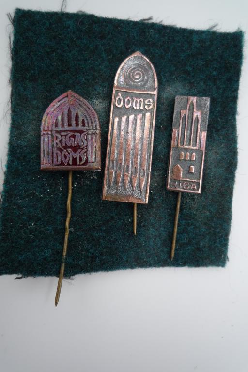 Rigas Doms  Рига Домский собор орган 3 значка