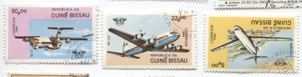 1984.Гвинея-Бисау.Самолёты.3м.гаш