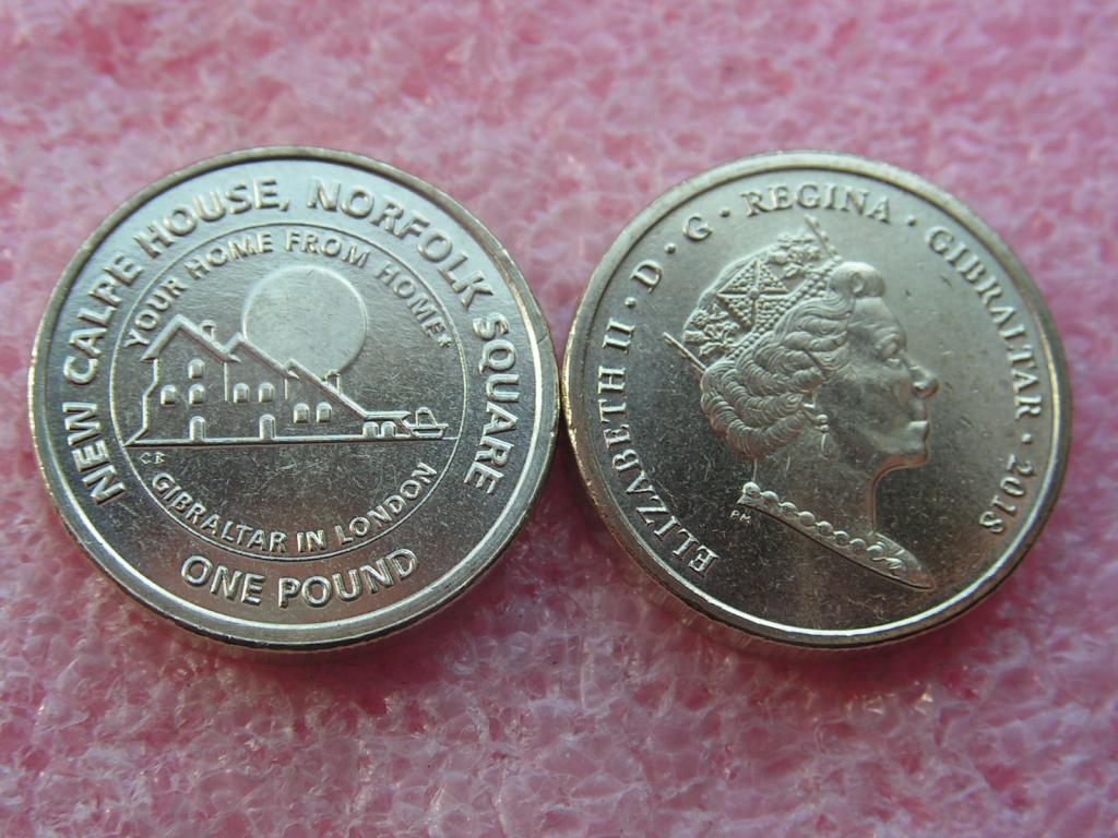 Гибралтар 1 фунт 2018 дом в Лондоне unc