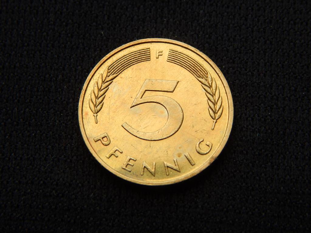 5 пфеннигов 1982 года "F" ФРГ АН1