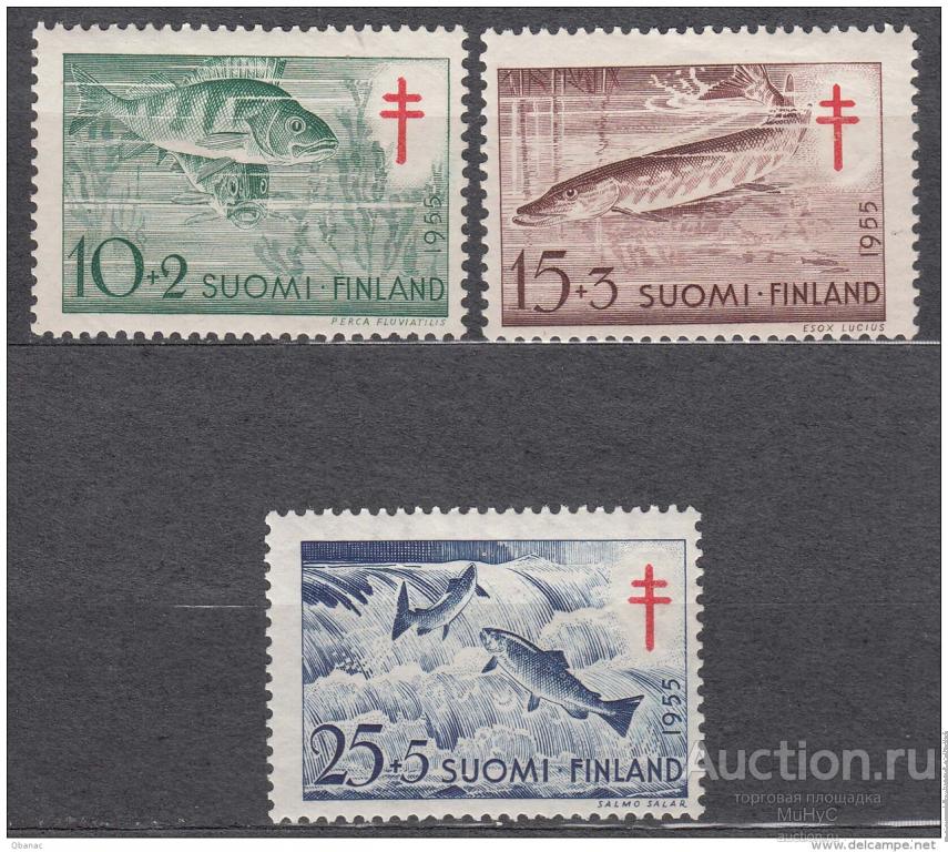 Финляндия 1955   Борьба с туберкулёзом , фауна
