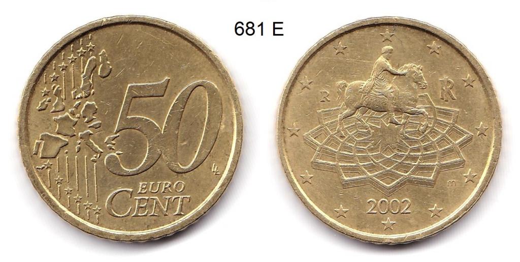 50 евроцентов. Италия. 2002 год.