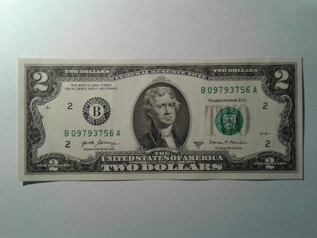2 доллара 2017 год А  В(2)