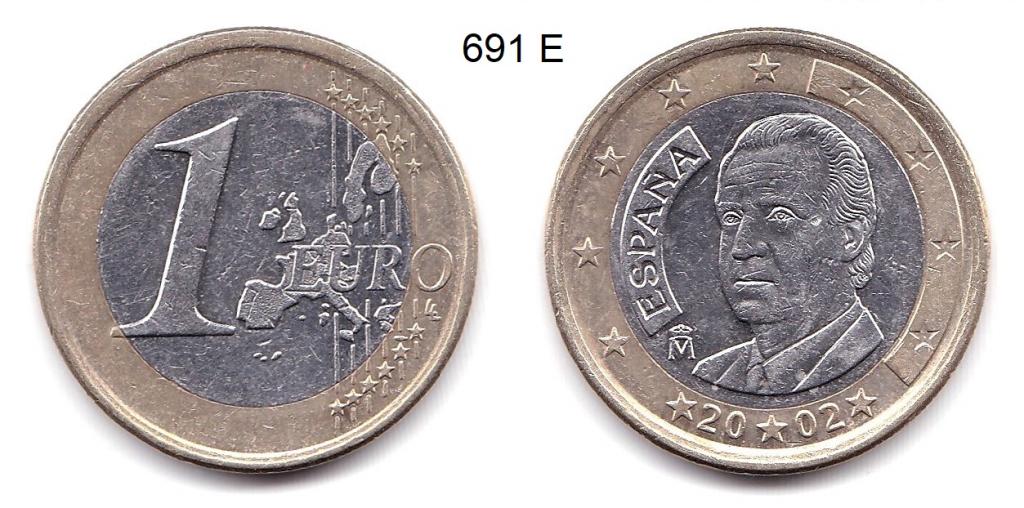 1 евро. Испания. 2002 год.