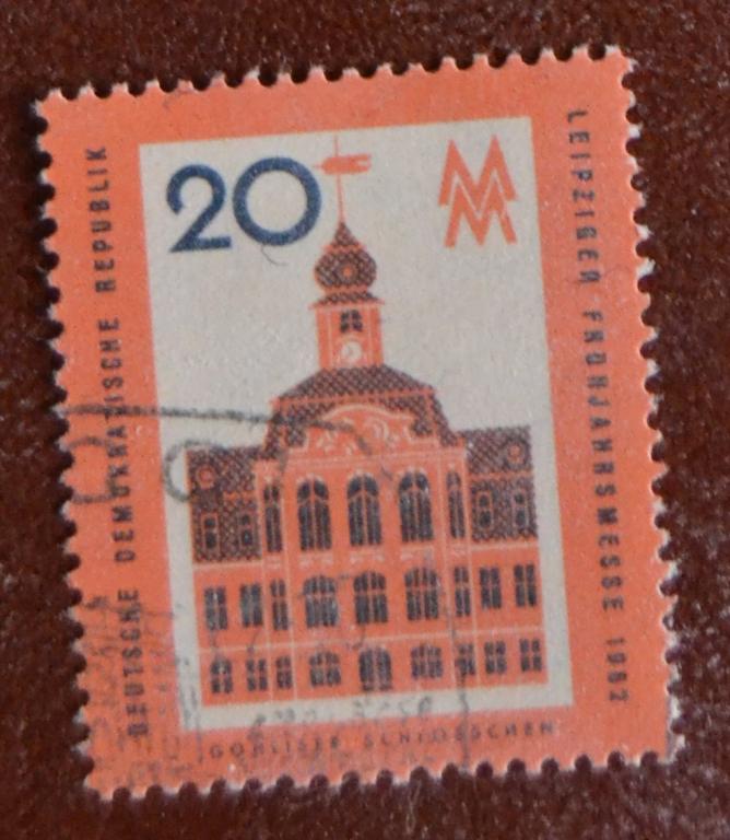 ГДР 1962 г.  Лейпцигская весенняя ярмарка Мих № 874  СТО