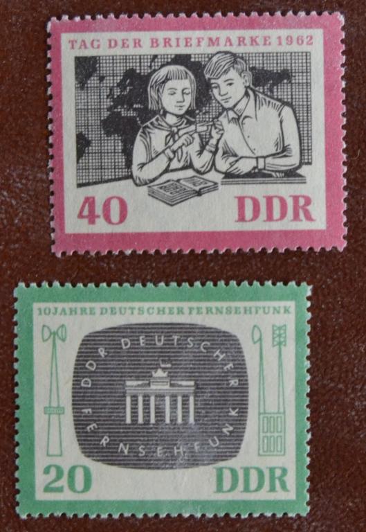 ГДР 1962 г. 10-летие телевидения ГДР   MNH