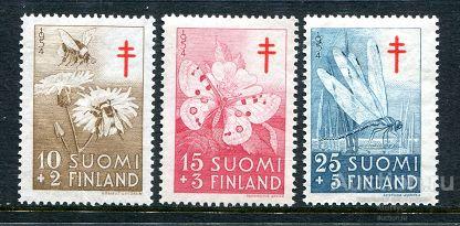 Финляндия 1954 Борьба с туберкулёзом . Фауна .