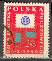 Польша 1959 ДЕНЬ ПОЧТОВОЙ МАРКИ