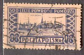 Польша 1954 АРХИТЕКТУРА ГОРОДА МАЛЬБОРК