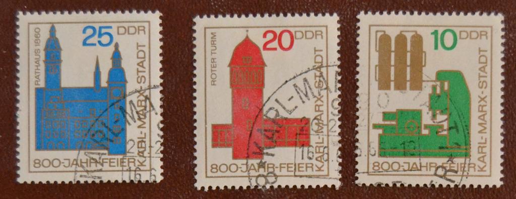ГДР 1965 г. 800 лет Хемницу (Карл-Маркс-Штадт) СТО