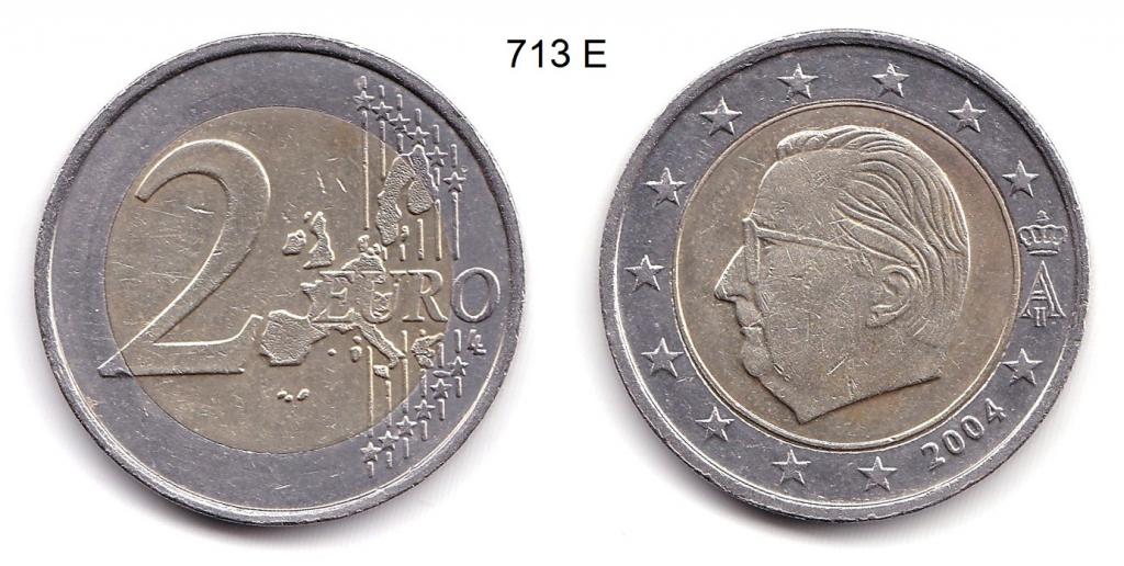 2 евро. Бельгия. 2004 год.
