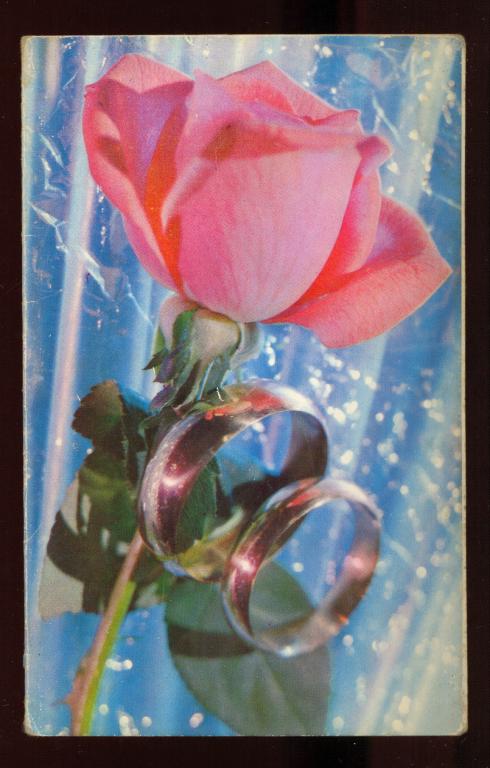 Открытка - 1973 год, "С Днем Свадьбы!" фото Е. Савалов (013)