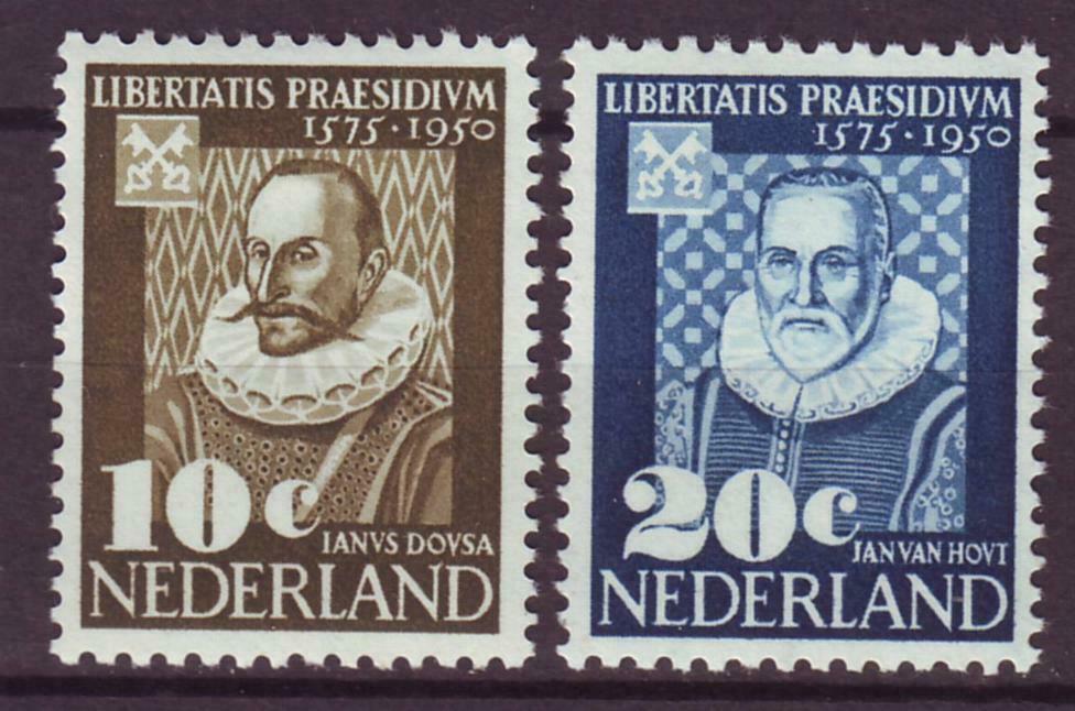 Нидерланды,1950,Ми-563-4**375 лет  УНИВЕРСИТЕТУ В ЛЕЙДЕНЕ