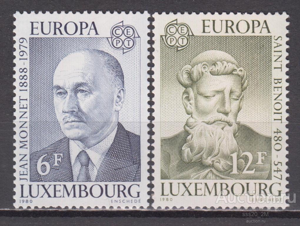 Люксембург 1980 персоналии Mi1009,1010 MNH