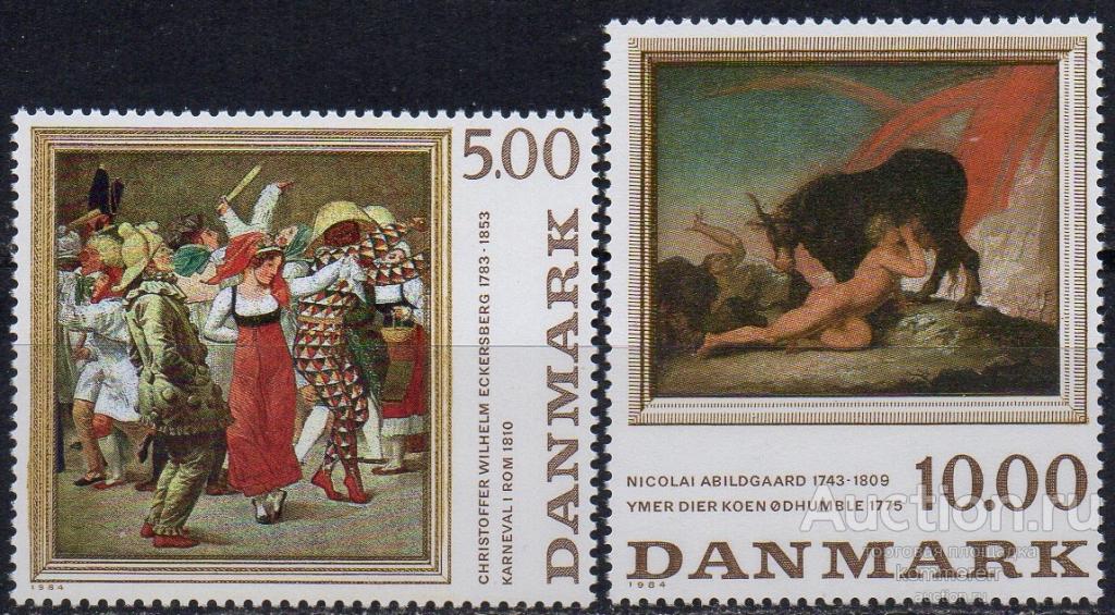 Дания 1984 Живопись. Эккерсберг, Абильгор**