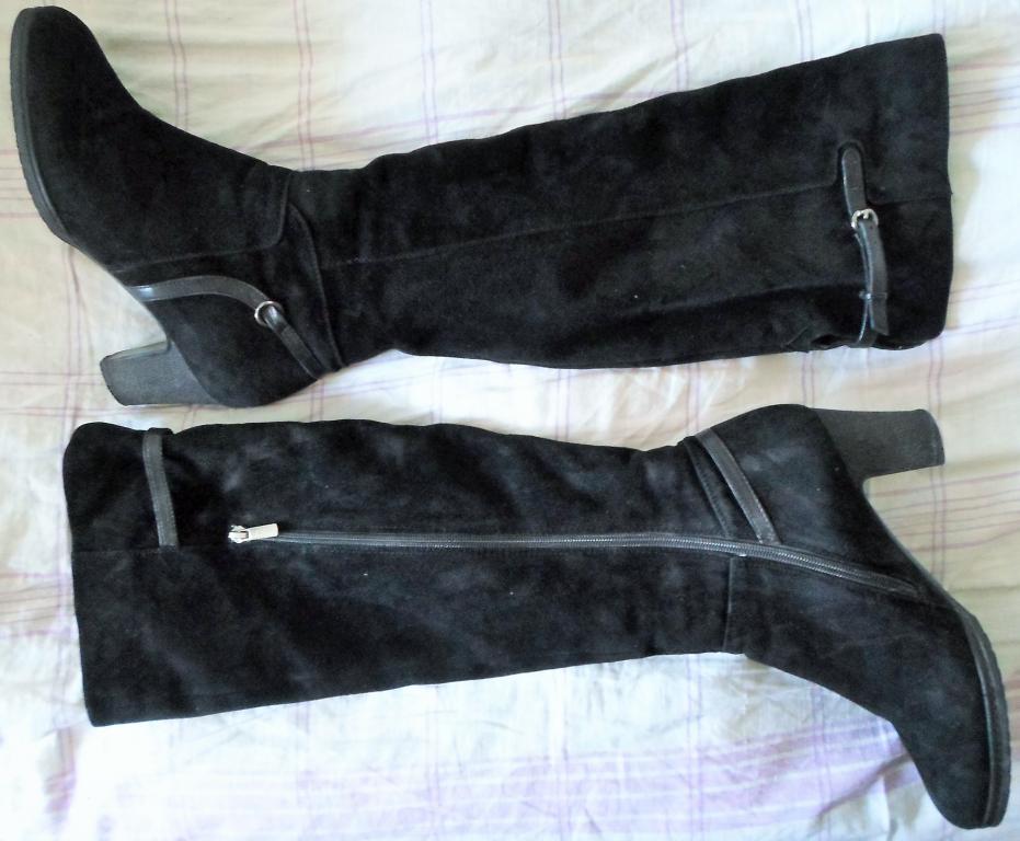 Сапоги женские,замшевые р.38