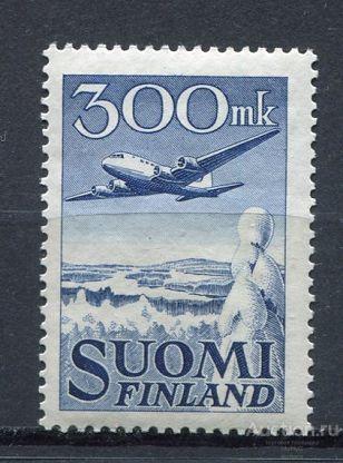 Финляндия 1950 Стандарт , самолет  DC - 6