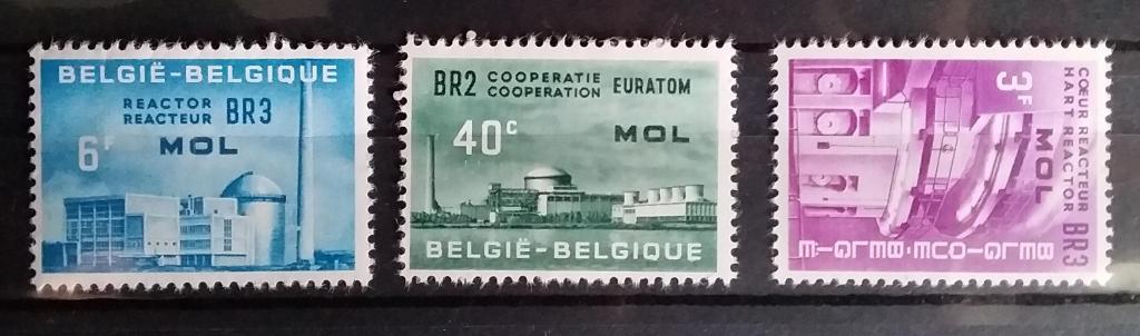 Бельгия 1961 г. Ядерные установки в г. Моле **