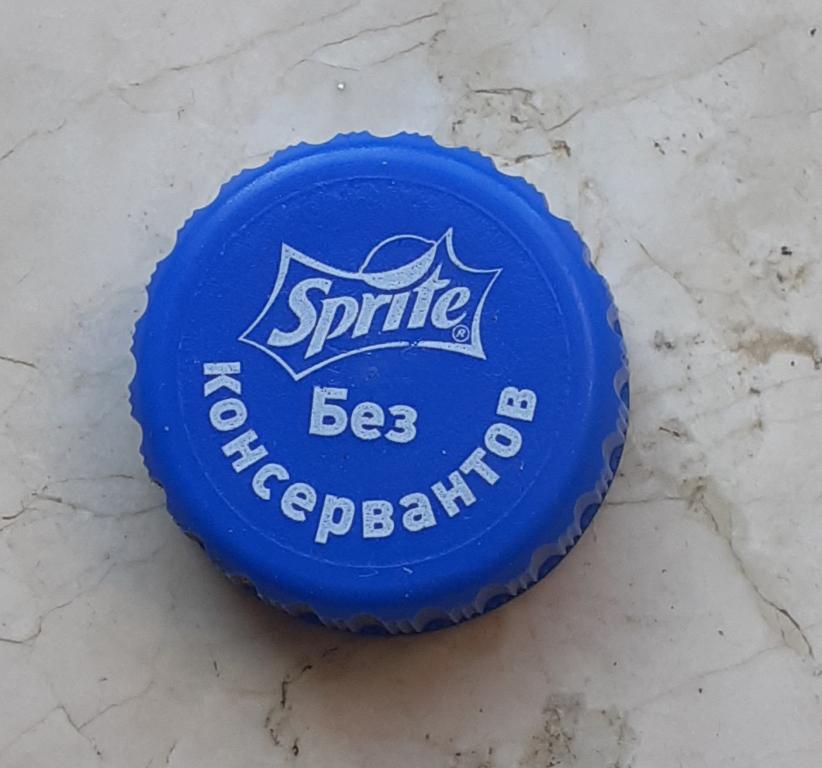 ПЭТ пробка вода Sprite синяя