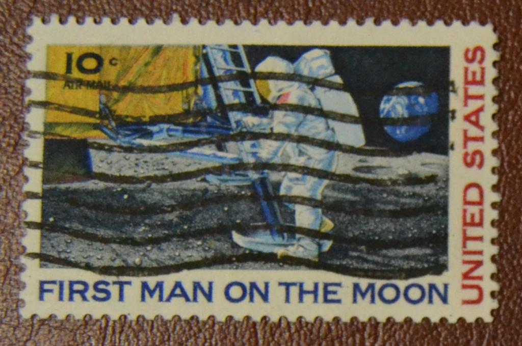 США 1969 год Космос Первый человек на Луне. Mich.990 СТО