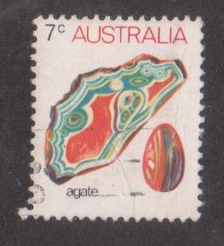 Австралия 1973 г. Минералы Агат, гаш.