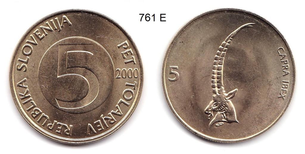 Словения. 5 толар. 2000 год.
