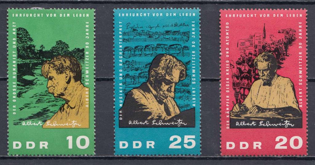 ГДР, 1965, Музыка, Медицина, Швейцер, п/с