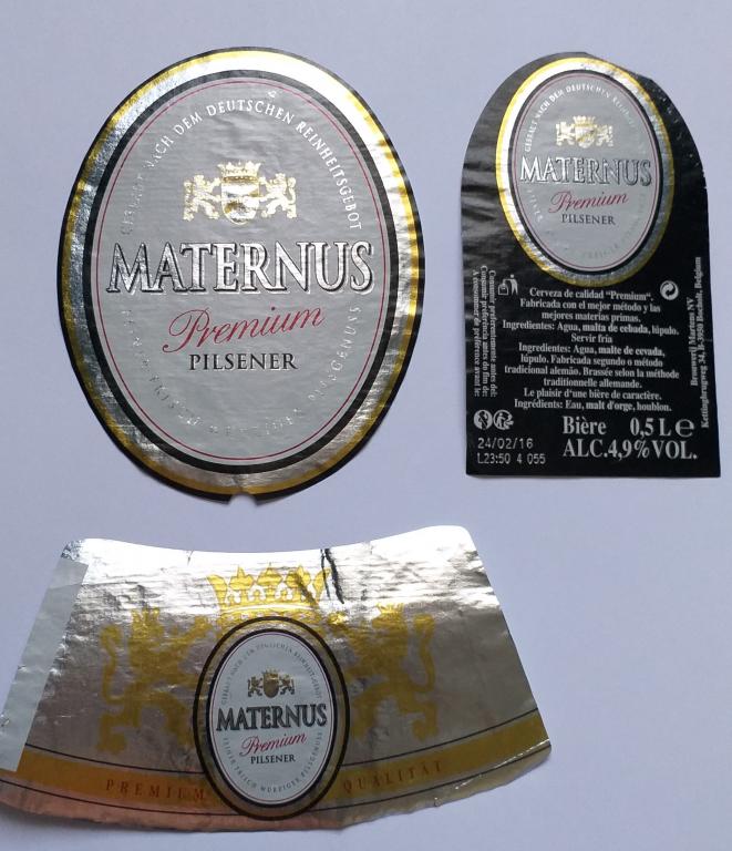 этикетка пивная Бельгия....