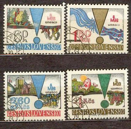 Чехословакия 1979 ЭКОЛОГИЯ ФАУНА ФЛОРА ЮНЕСКО ОКРУЖАЮЩАЯ СРЕДА