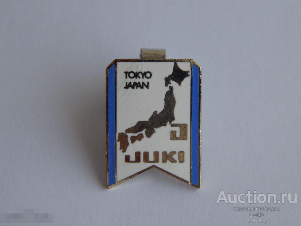 Знак. Зажим для Галстука. JUKI. TOKIO. JAPAN. Токио. Япония. Горячие Эмали.