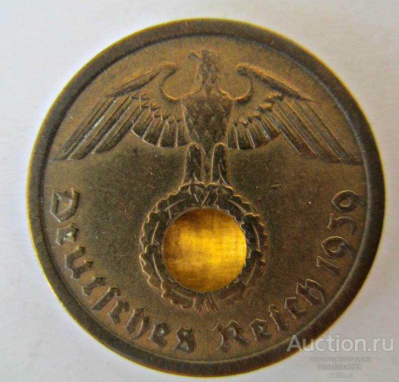 германия 10 рейхспфеннигов 1939 A