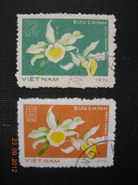 Вьетнам 1977 цветы: орхидеи    CTO