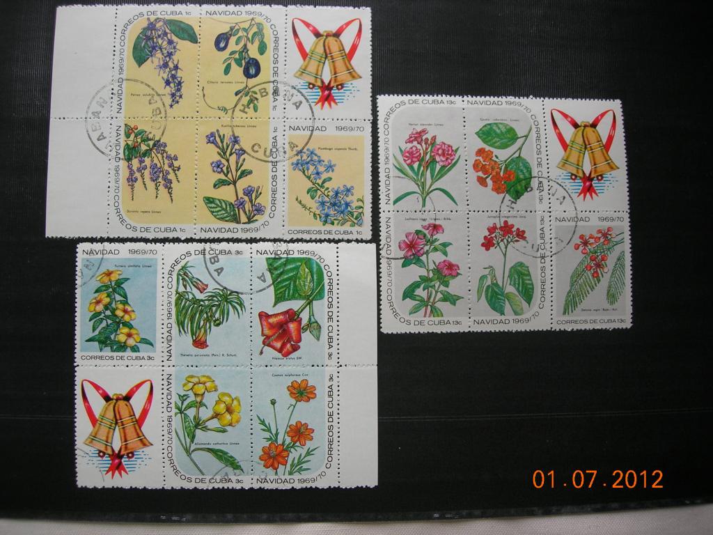 Куба 1969/70 Новый год: цветы   СТО