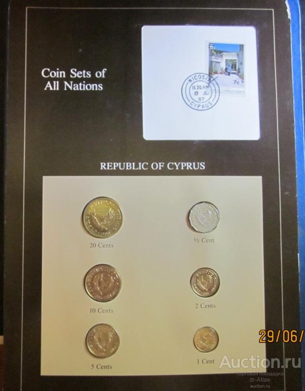 Кипр набор 1983 - 1990 UNC 4260