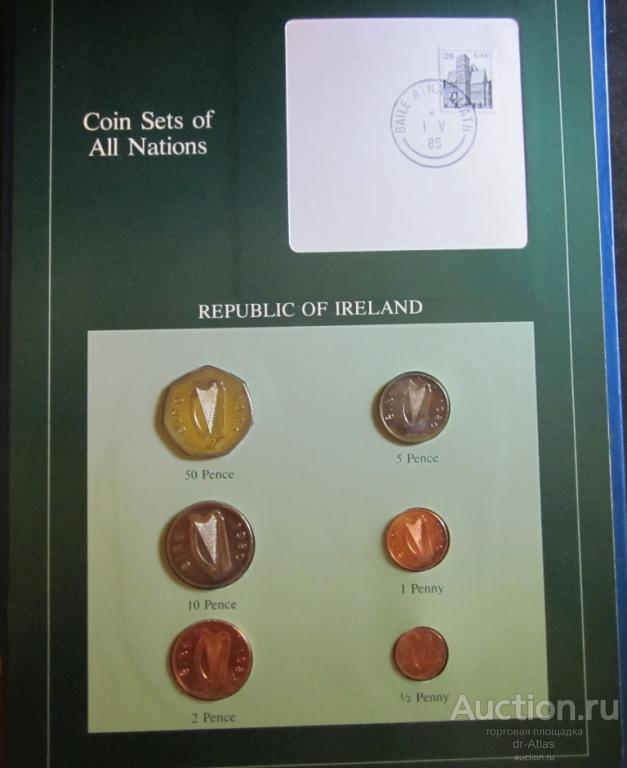 Ирландия набор 1980 - 1985 UNC 4242
