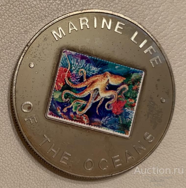 монета Уганда 1000 шиллингов 2002 г Рыбы  (06)