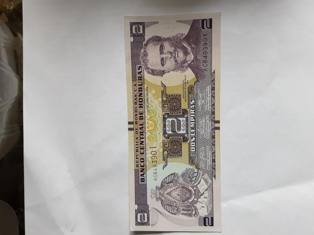 2 лемпира 2014 г. Гондурас UNC