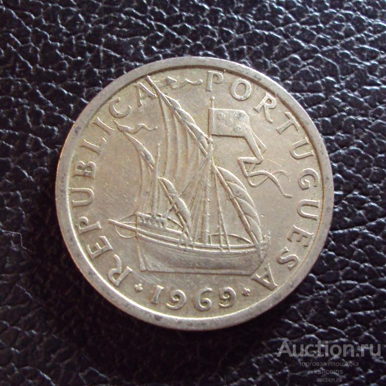 Португалия 2,5 эскудо 1969 год.