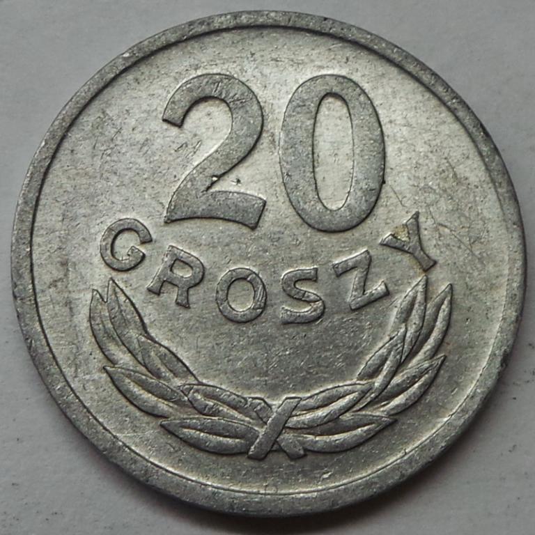 Польша 20 грошей 1975 года Y#А47